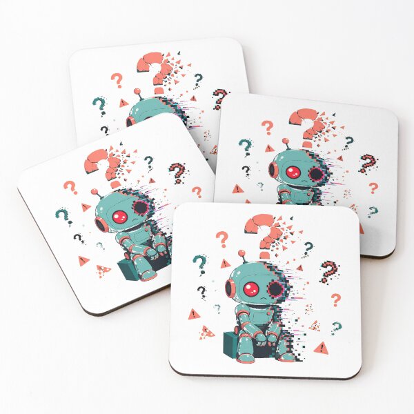 Item preview, Sad Robot System Error 404 Pixel Meltdown designed and sold by chattsuede.
