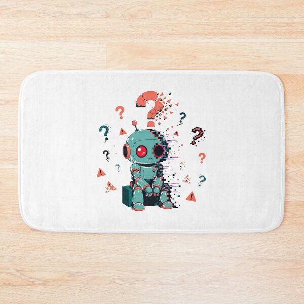 Item preview, Sad Robot System Error 404 Pixel Meltdown designed and sold by chattsuede.