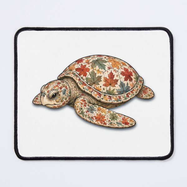 Item preview, Resting Maple Turtle | Ocean Autumn Maples Art Collection designed and sold by Zaru Art Studio.