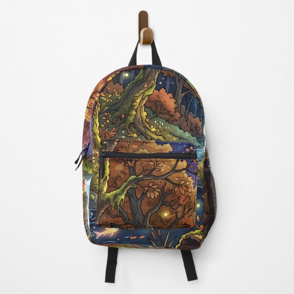 Item preview, 80s Retro Anime Forest Landscape | Autumn, Fall, Ghost, Halloween designed and sold by Animania-AnimeS.