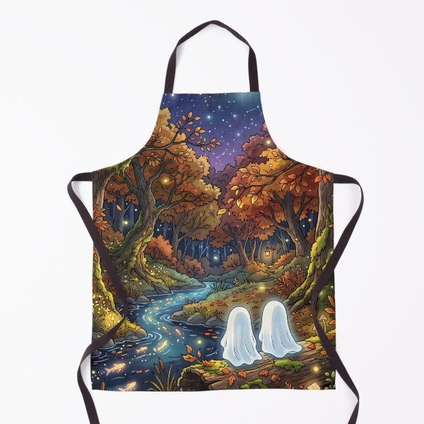 Item preview, 80s Retro Anime Forest Landscape | Autumn, Fall, Ghost, Halloween designed and sold by Animania-AnimeS.