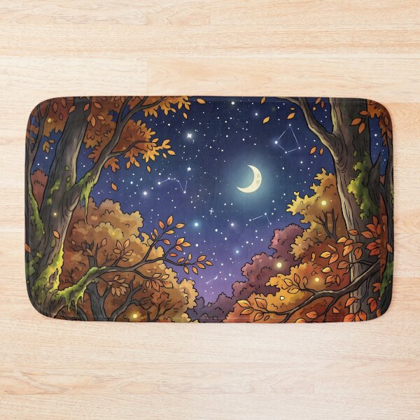 Item preview, 80s Retro Anime Forest Landscape | Autumn, Fall, Ghost, Halloween designed and sold by Animania-AnimeS.