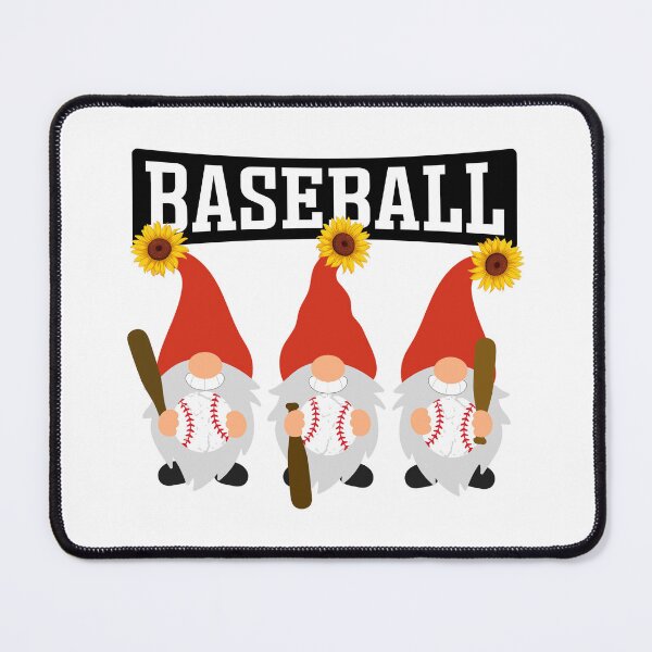 Item preview, Cute Baseball Gnomes With Sunflowers Game Day designed and sold by EleFile.