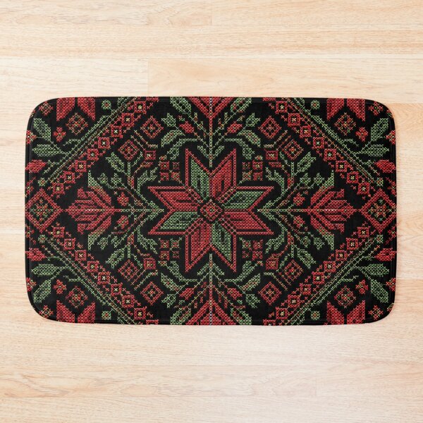 Item preview, Authentic Palestinian Tatreez | Geometric Folk Cross Stitch Embroidery designed and sold by BrainCurves.