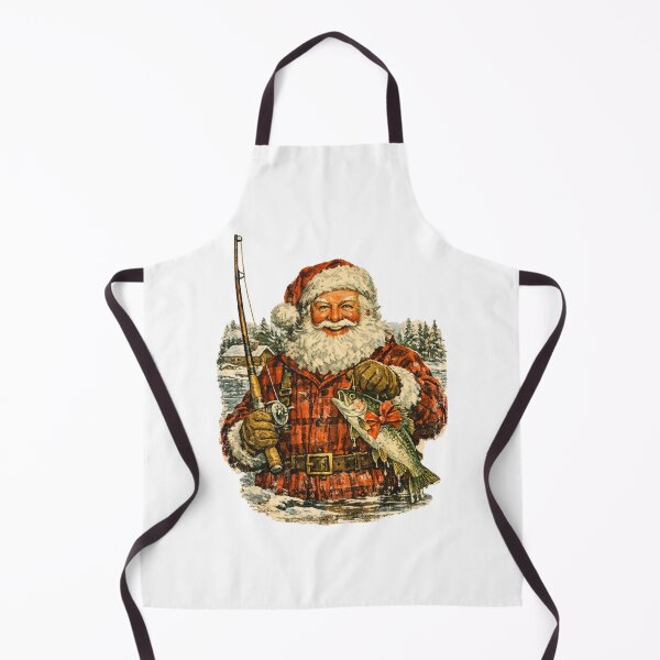 Item preview, Vintage Santa Claus Knitting Christmas Scarf Cozy Retro Gift designed and sold by Artycom.