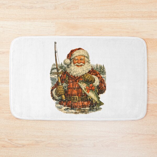 Item preview, Vintage Santa Claus Knitting Christmas Scarf Cozy Retro Gift designed and sold by Artycom.