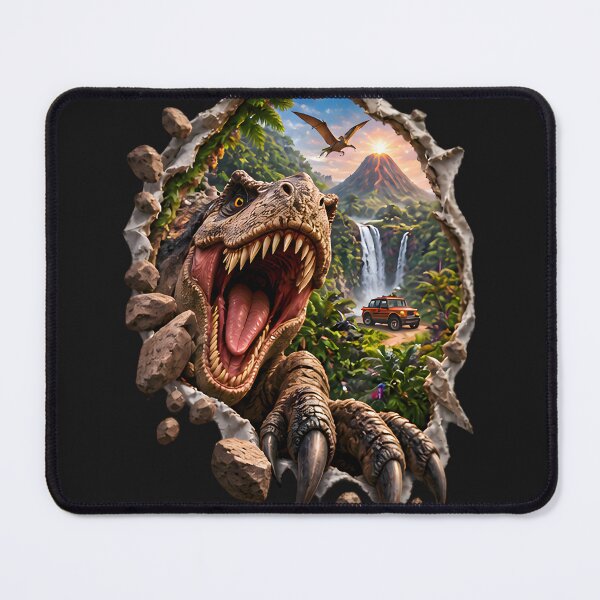 Item preview, 3D Fierce Prehistoric Dinosaur Escape designed and sold by AI-Only Creations.