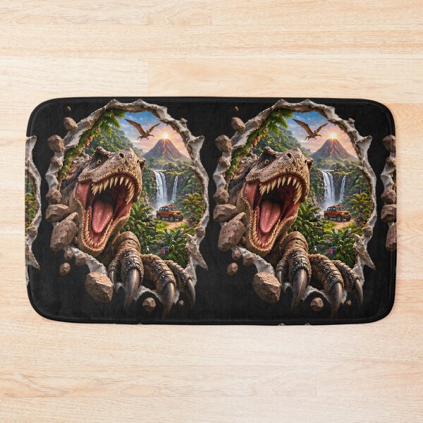 Item preview, 3D Fierce Prehistoric Dinosaur Escape designed and sold by AI-Only Creations.