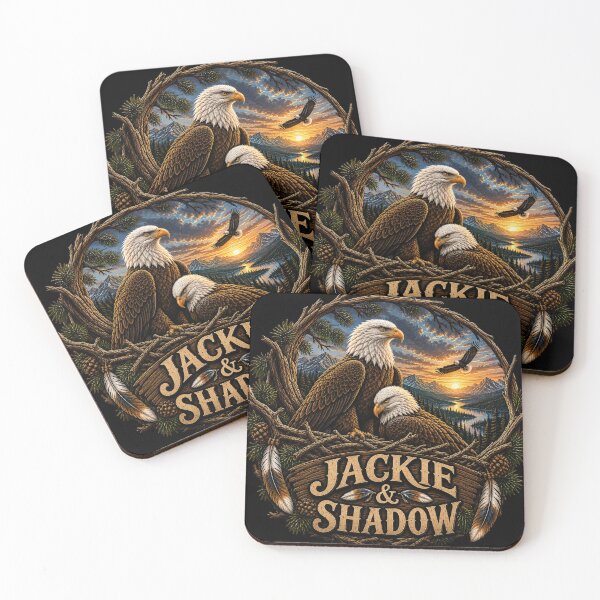 Item preview, Jackie & Shadow Bald Eagles – Vintage Eagle Couple Wildlife Design designed and sold by creativebymateo.