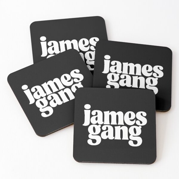 Item preview, Bold White 'James Gang' Typographic -93 designed and sold by NiamhSmithCute.