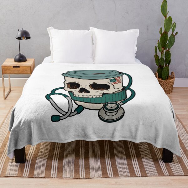 Item preview, Patriotic Nurse Skull Coffee Cup Edgy Medical Humor designed and sold by chattsuede.