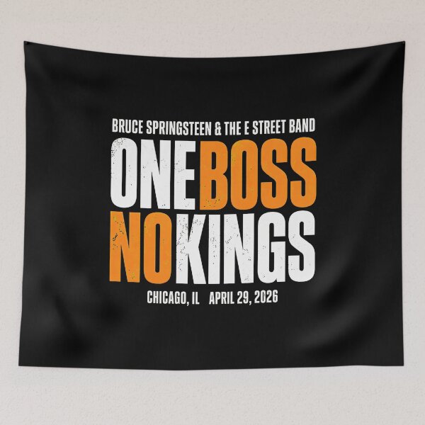 Item preview, Bruce Springsteen Chicago Concert 2026 One Boss No Kings-45 designed and sold by NiamhSmithCute.