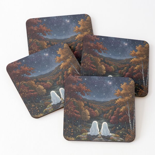 Item preview, 80s Retro Anime Forest Landscape | Autumn, Fall, Ghost, Halloween designed and sold by Animania-AnimeS.