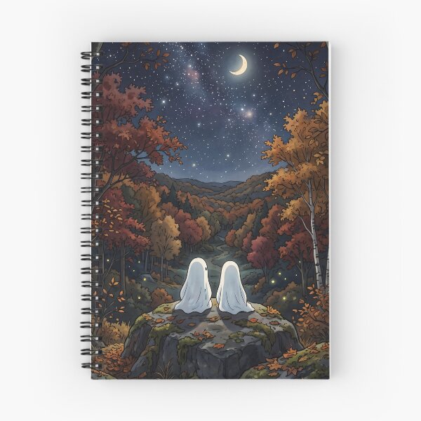 Item preview, 80s Retro Anime Forest Landscape | Autumn, Fall, Ghost, Halloween designed and sold by Animania-AnimeS.