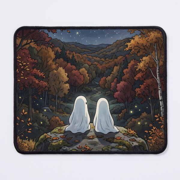Item preview, 80s Retro Anime Forest Landscape | Autumn, Fall, Ghost, Halloween designed and sold by Animania-AnimeS.
