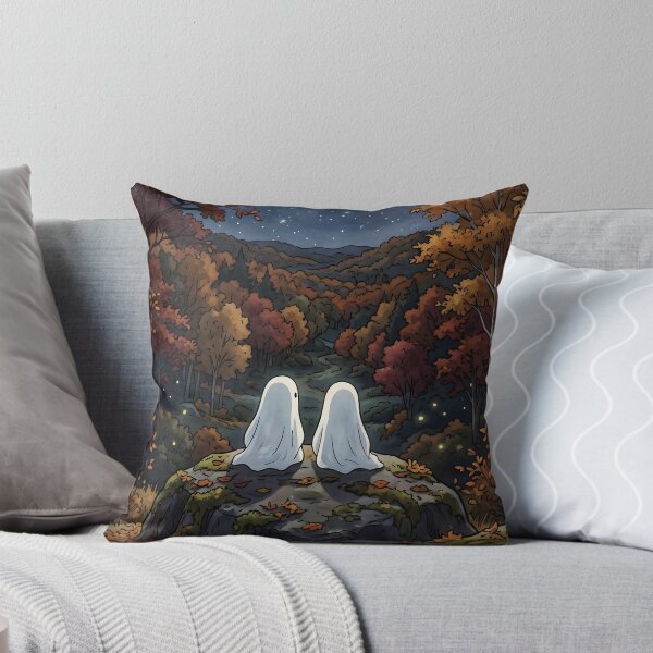 Item preview, 80s Retro Anime Forest Landscape | Autumn, Fall, Ghost, Halloween designed and sold by Animania-AnimeS.