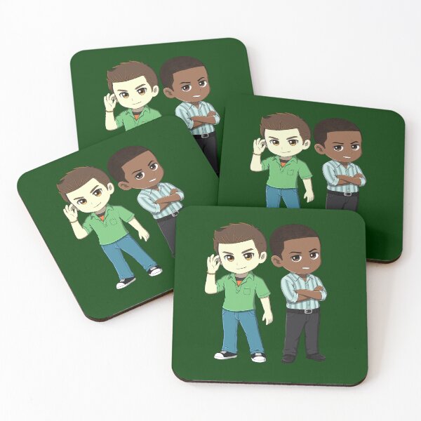 Item preview, Chibi Shawn Spencer and Burton Guster  designed and sold by Crafty Ninja Shop.