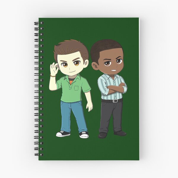 Item preview, Chibi Shawn Spencer and Burton Guster  designed and sold by Crafty Ninja Shop.