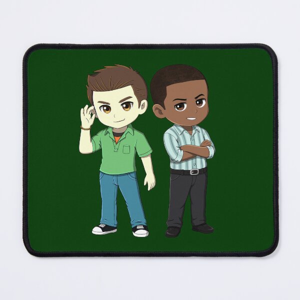 Item preview, Chibi Shawn Spencer and Burton Guster  designed and sold by Crafty Ninja Shop.