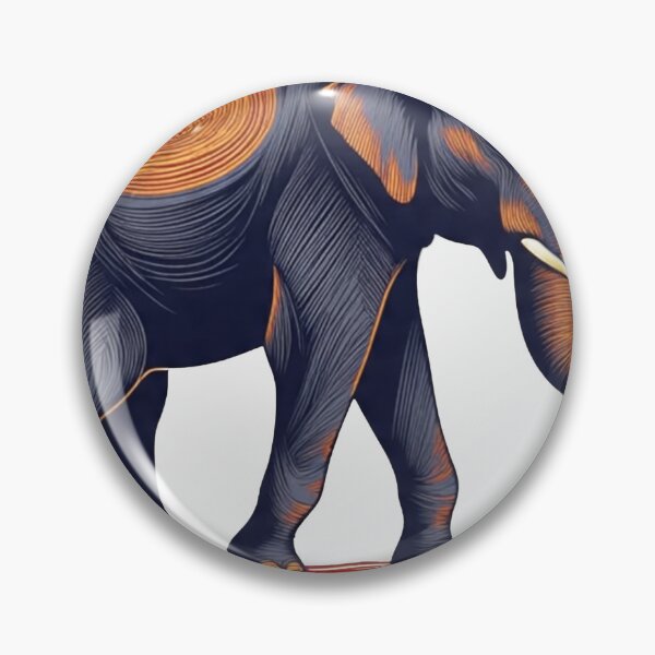Item preview, Vintage Elephant Line Art Wildlife Illustration designed and sold by Print Print On.