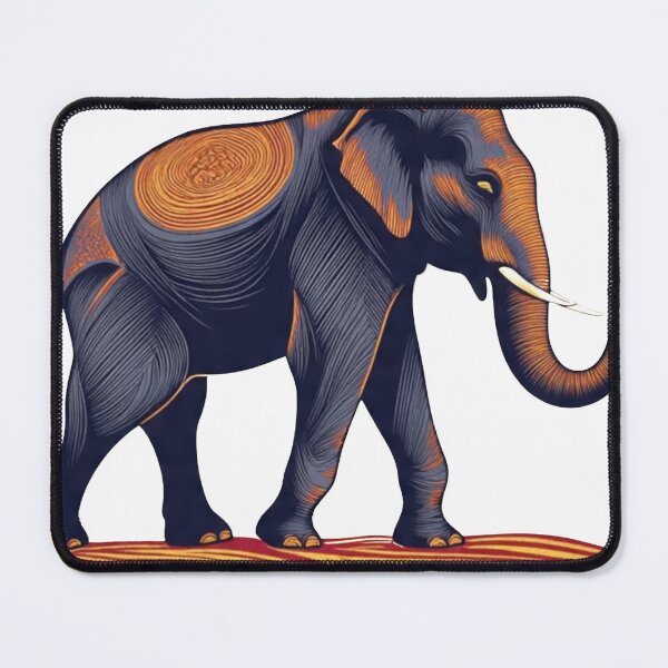 Item preview, Vintage Elephant Line Art Wildlife Illustration designed and sold by Print Print On.