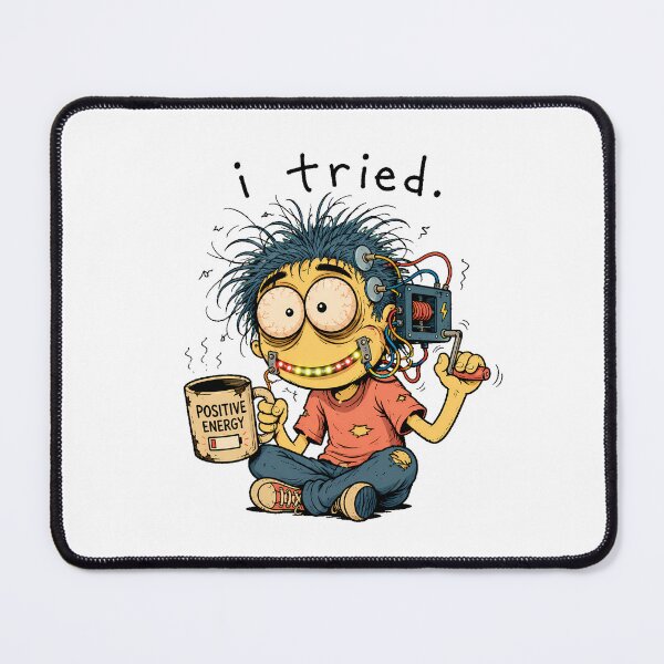 Item preview, I Tried Positive Energy Burnout Humor Caffeine designed and sold by chattsuede.