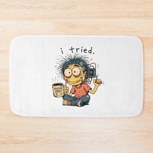Item preview, I Tried Positive Energy Burnout Humor Caffeine designed and sold by chattsuede.