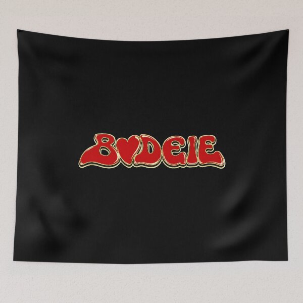 Item preview, BUDGIE Style Red Yellow Outline Font-17 designed and sold by NiamhSmithCute.