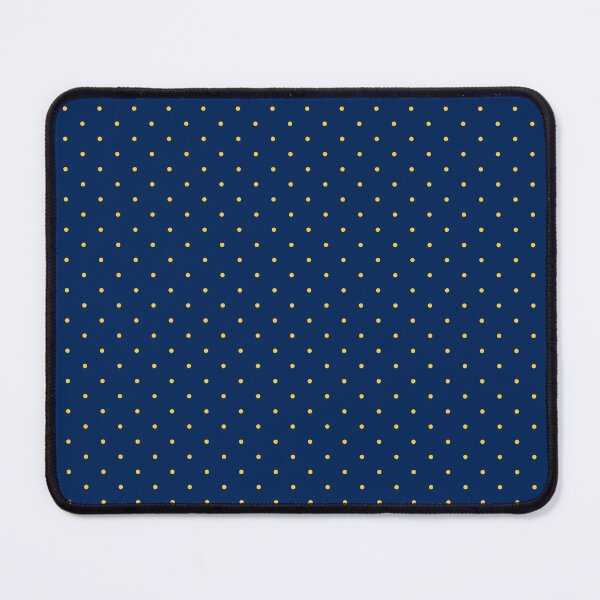 Item preview, Classic navy blue and yellow polka dot pattern designed and sold by RishabhArts1.