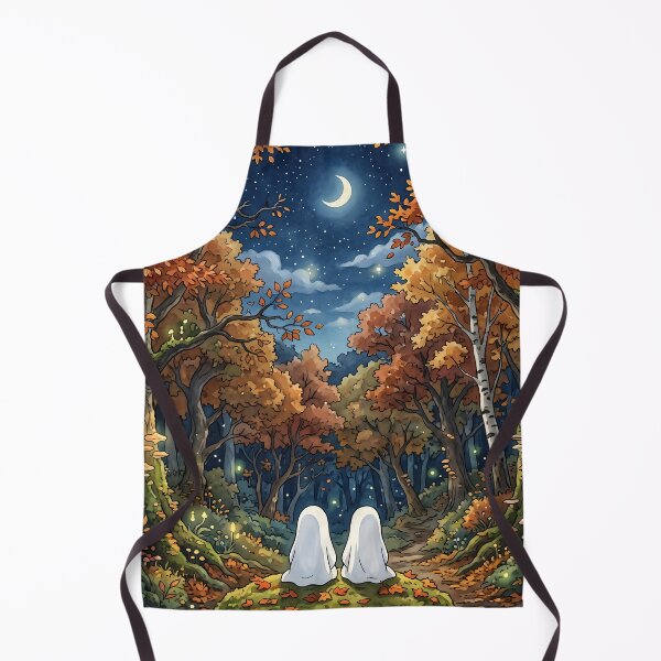 Item preview, 80s Retro Anime Forest Landscape | Autumn, Fall, Ghost, Halloween designed and sold by Animania-AnimeS.
