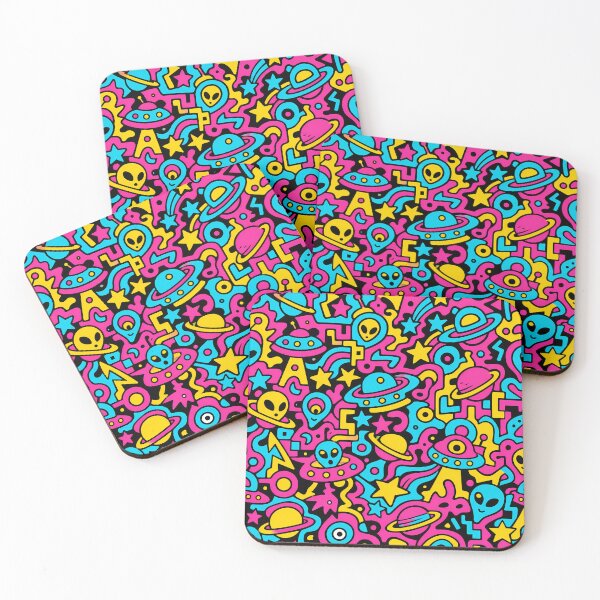 Item preview, The Cosmic Pop-Art Alien Labyrinth designed and sold by Thai Vibe Studio.
