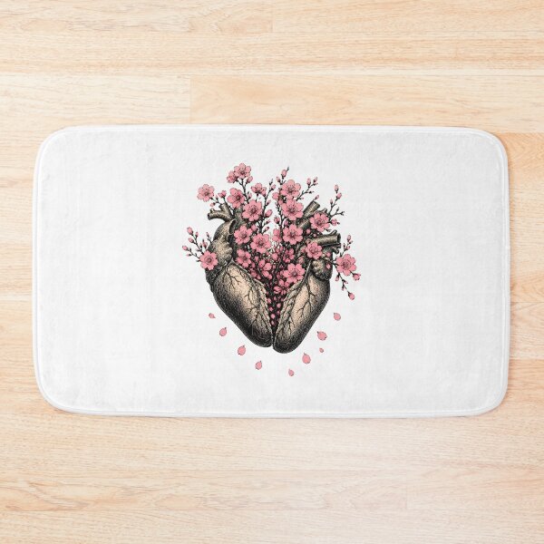 Item preview, Anatomical Heart Cherry Blossom Dark Academia Botanical designed and sold by chattsuede.