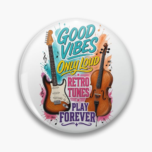 Item preview, Good Vibes Only Loud Retro Tunes designed and sold by Sovereign Supply Co..