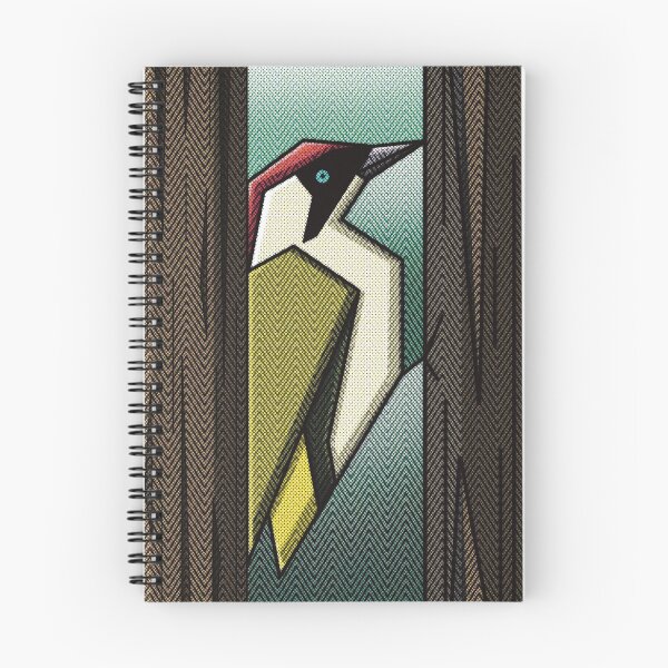 Item preview, Geometric Woodpecker Retro Pop Art Illustration designed and sold by Vil1Coyote.
