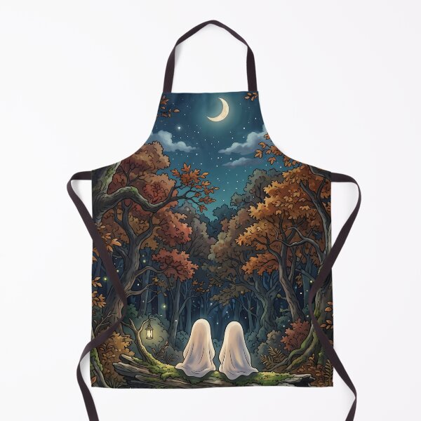 Item preview, 80s Retro Anime Forest Landscape | Autumn, Fall, Ghost, Halloween designed and sold by Animania-AnimeS.