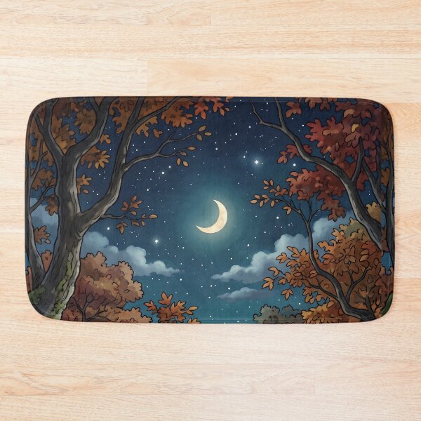 Item preview, 80s Retro Anime Forest Landscape | Autumn, Fall, Ghost, Halloween designed and sold by Animania-AnimeS.