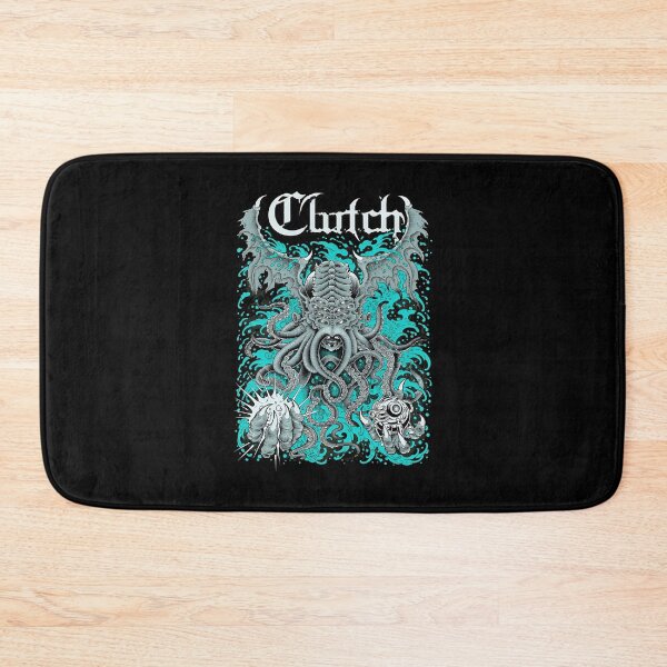 Item preview, Clutch Cthulhu Tentacle Monster Teal Waves -5 designed and sold by NiamhSmithCute.