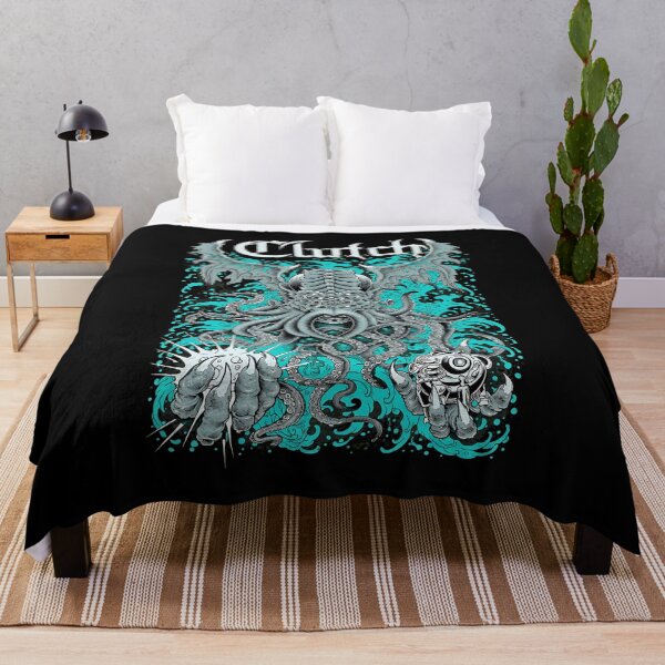 Item preview, Clutch Cthulhu Tentacle Monster Teal Waves -5 designed and sold by NiamhSmithCute.
