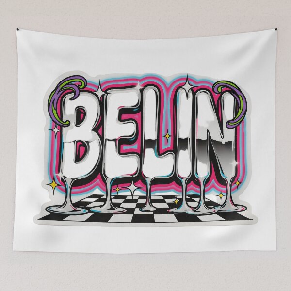 Item preview, Belin Italian Slang Retro Pop Art Typographic Design designed and sold by ManuMax93.