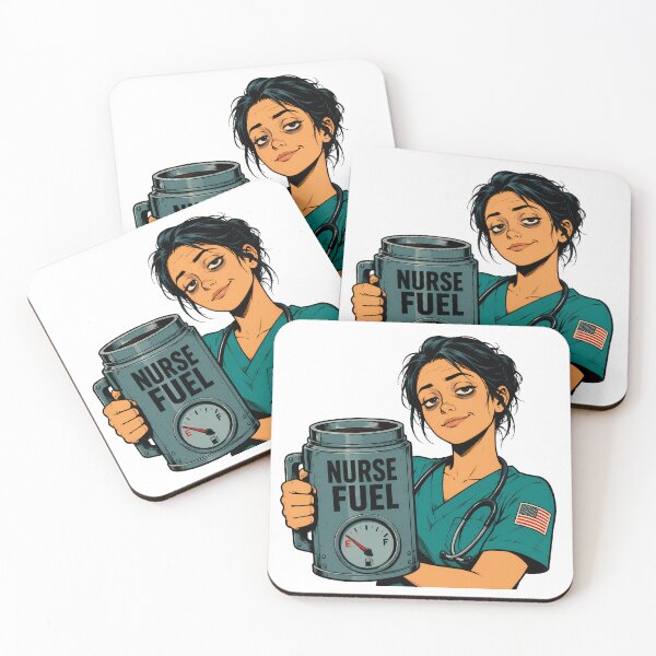 Item preview, Nurse Fuel Coffee Comic Book Tired Nurse designed and sold by chattsuede.