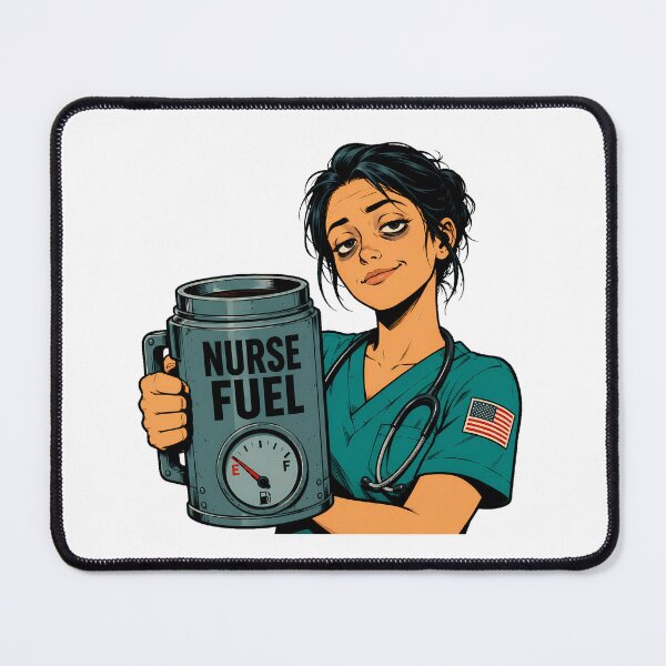Item preview, Nurse Fuel Coffee Comic Book Tired Nurse designed and sold by chattsuede.