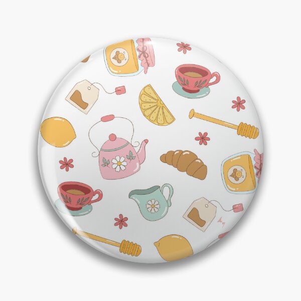 Item preview, Cozy Tea Time — Hand-Drawn Tea & Lemon Seamless Pattern designed and sold by Olive Lane Creative.