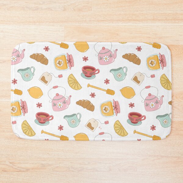 Item preview, Cozy Tea Time — Hand-Drawn Tea & Lemon Seamless Pattern designed and sold by Olive Lane Creative.