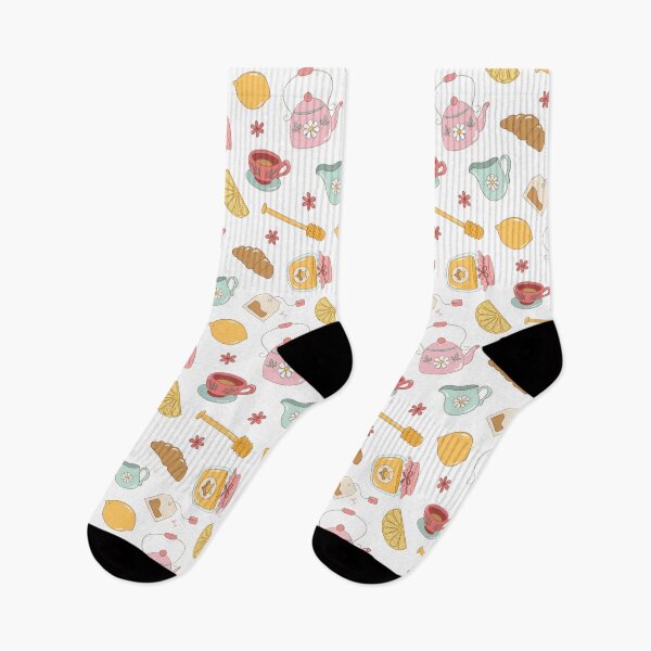 Item preview, Cozy Tea Time — Hand-Drawn Tea & Lemon Seamless Pattern designed and sold by Olive Lane Creative.