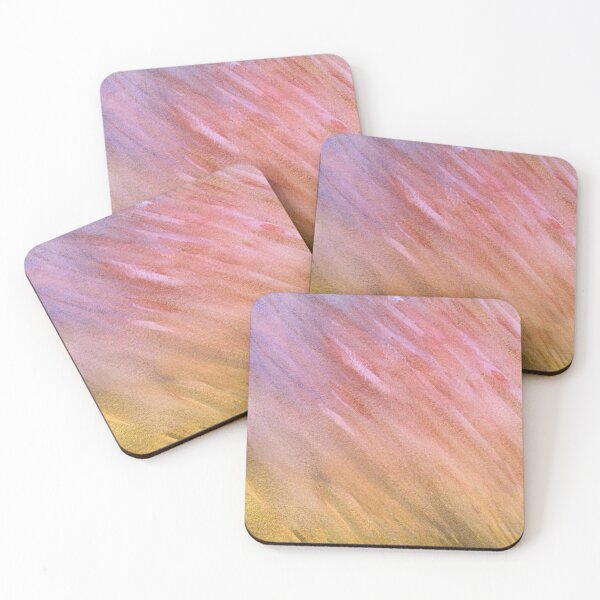 Item preview, The Direction of Light, Pink and Gold Abstract Watercolour designed and sold by ArithraStudio.