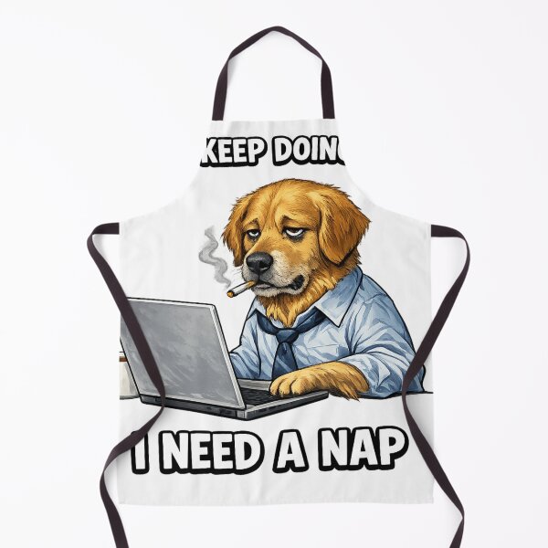 Item preview, I Can’t Keep Doing This I Need a Nap – Funny Dog Meme designed and sold by Lovaryn.