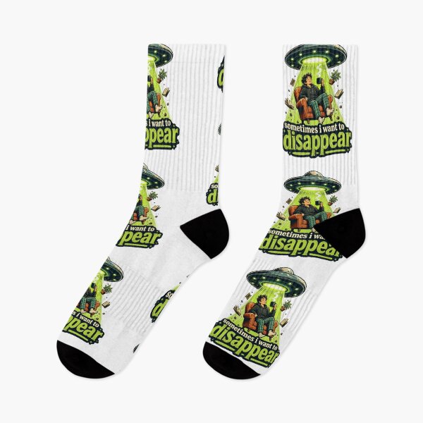Item preview, Sometimes I Want to Disappear - Funny Introvert Alien Abduction designed and sold by HeeShirt.