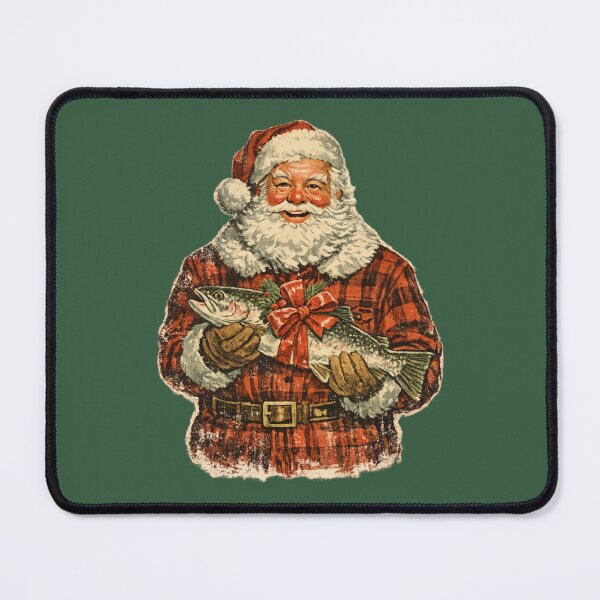 Item preview, Vintage Santa Claus Knitting Christmas Scarf Cozy Retro Gift designed and sold by Artycom.