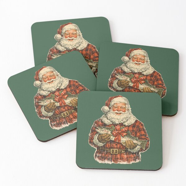 Item preview, Vintage Santa Claus Knitting Christmas Scarf Cozy Retro Gift designed and sold by Artycom.