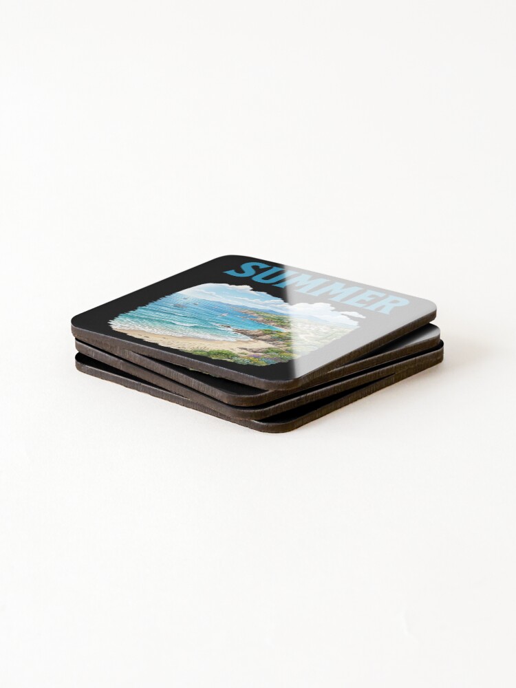 Thumbnail 4 of 5, Coasters (Set of 4), Beautiful summer design designed and sold by ReneMM.